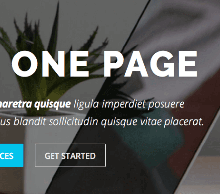One Page Website (parallax)